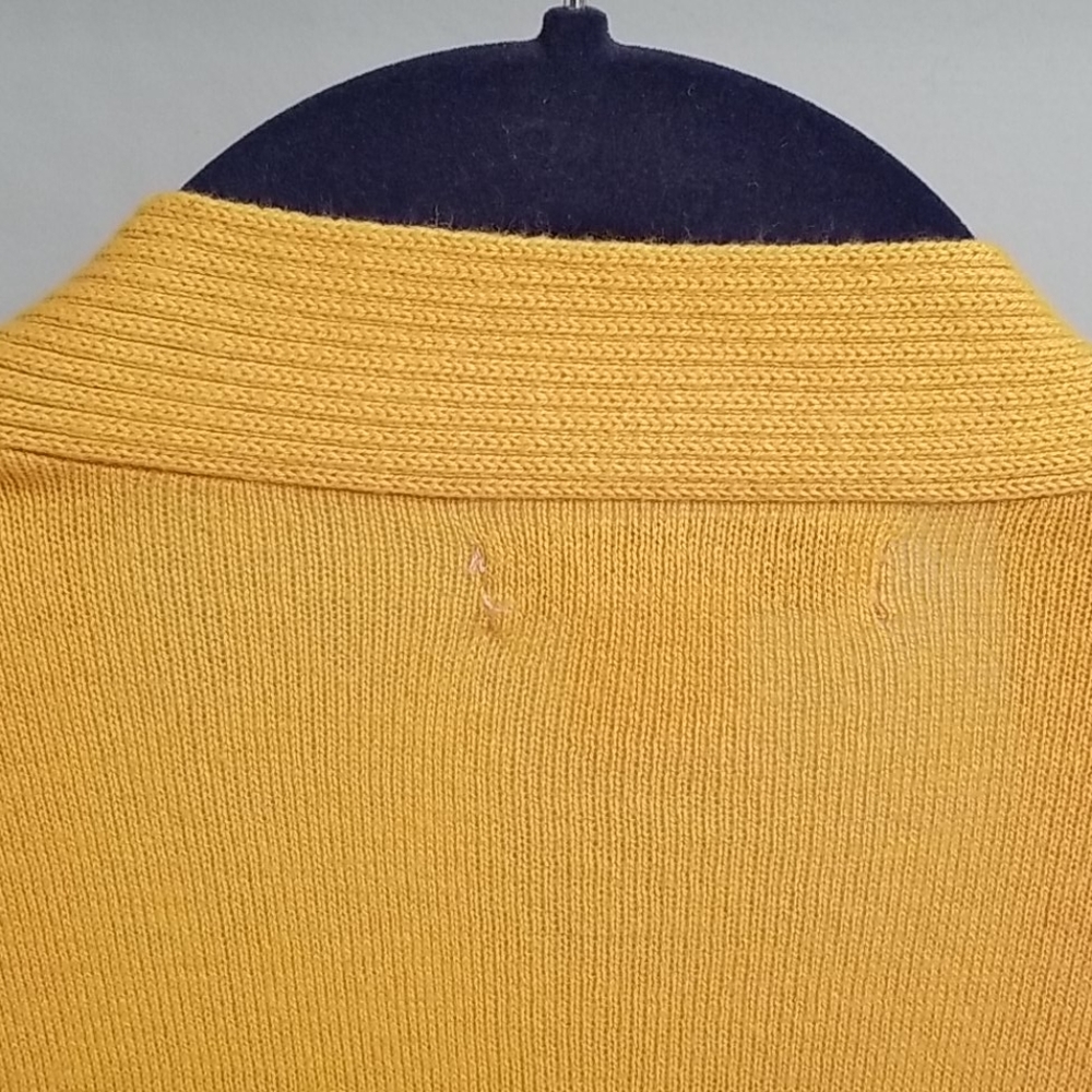 Liz Claiborne Yellow Split Hem Open Cardigan in S - Picture 8 of 9